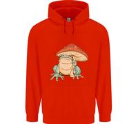 Una Rana Sotto Un Ombrello A Toadstool Felpa Uomo