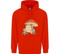 Una Rana Sotto Un Ombrello A Toadstool Felpa Uomo
