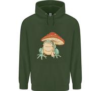 Una Rana Sotto Un Ombrello A Toadstool Felpa Uomo