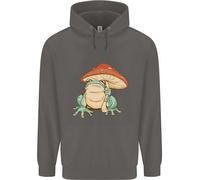Una Rana Sotto Un Ombrello A Toadstool Felpa Uomo