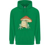 Una Rana Sotto Un Ombrello A Toadstool Felpa Uomo