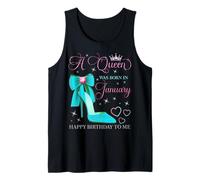 Una Regina è Nata a gennaio Buon Compleanno a Me Canotta