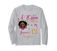 Una Regina è Nata Il 13 gennaio Buon Compleanno a Me Maglia a Manica