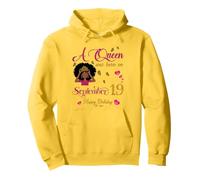 Una Regina è Nata Il 19 Settembre Buon Compleanno a Me Felpa con Cappuccio