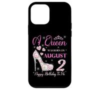 Una regina è nata il 2 agosto Festa di buon compleanno a me Custodia per iPhone 12 mini