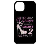 Una regina è nata il 2 agosto Festa di buon compleanno a me Custodia per iPhone 13