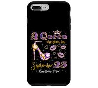 Una regina è nata il 23 settembre 23 settembre Compleanno Custodia per iPhone 7 Plus/8 Plus
