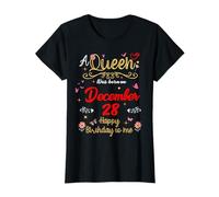Una Regina è Nata Il 28 Dicembre 28 Dicembre Compleanno Maglietta