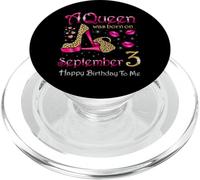 Una regina è nata il 3 settembre Buon compleanno a me PopSockets PopGrip per MagSafe