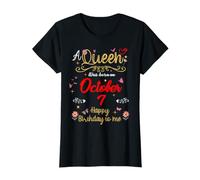 Una Regina è Nata Il 7 Ottobre 7 Ottobre Maglietta