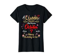 Una regina è nata il 7 ottobre 7 ottobre Maglietta
