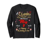 Una Regina è Nata Il 9 Maggio 9 Maggio Maglia a Manica
