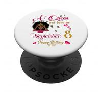 Una regina è nata l'8 settembre Buon compleanno a me PopSockets PopGrip Adesivo