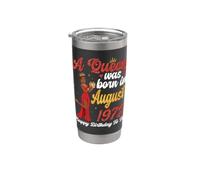 Una regina è nata nell'agosto 1972 Buon compleanno a me, mamma Bicchiere termico in acciaio inox doppia parete