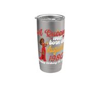 Una regina è nata nell'agosto 1980 Buon compleanno a me, mamma Bicchiere termico in acciaio inox doppia parete
