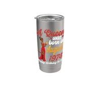Una regina è nata nell'agosto del 1974 Buon compleanno a me, mamma Bicchiere termico in acciaio inox doppia parete