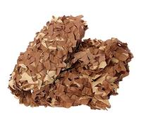 Una rete mimetica militare in poliestere Oxford, rete in nylon ad asciugatura rapida, ignifuga, varie dimensioni, per campeggio, caccia, auto, decorazione esterna (5 x 6 m/16,4 x 19,7 ft)