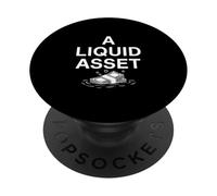 Una risorsa liquida Finanza divertente, Investitori, Umorismo contabile PopSockets PopGrip Adesivo