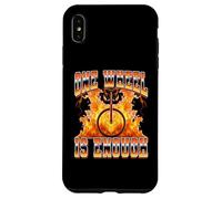 Una ruota è abbastanza monociclo monociclo stile bootleg anni '90 Custodia per iPhone XS Max