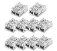 Una scelta affidabile Questo pacchetto dispone di dieci connettori per rendere qualsiasi progetto di cablaggio un gioco da ragazzi (striscia da 8 mm a filo)