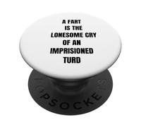 Una scoreggia è un grido solitario divertente dicendo flatulenza PopSockets PopGrip Adesivo