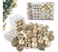 Una serie di palline di Natale dorate 100 pezzi + stella