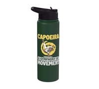 Una Sinfonia di Movimento Capoeira Stainless Steel Insulated Water Bottle