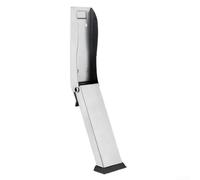 Una soluzione affidabile per mantenere le porte al sicuro, robusto blocco in acciaio inox con forte presa (argento)
