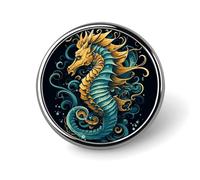 Una spilla da bavero a forma di volpe addormentata, spilla leggera alla moda, accessorio personalizzato per il risvolto dell'abbigliamento, Circular, Alluminio, Nessuna pietra preziosa