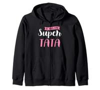 Una Super Tata - Regalo Donna Annuncio Tata Felpa con Cappuccio