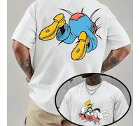 Una T-shirt Disney in puro cotone, casual ma elegante, con Topolino e i suoi amici: un'ottima scelta per un regalo. L,M,S,XL,XXLFumettoCotone