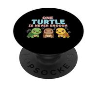 Una tartaruga non è mai abbastanza per gli amanti delle tartarughe e le mamme degli animali domestici PopSockets PopGrip Adesivo