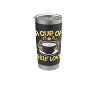 Una tazza di consapevolezza dell"ansia per se stessi Caffè Salute mentale Bicchiere termico in acciaio inox doppia parete