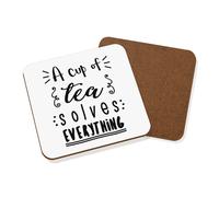 Una Tazza di Tè Risolve Tutto Sottobicchiere - Divertente