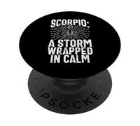 Una tempesta avvolta in Scorpione calmo PopSockets PopGrip Adesivo