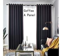 Una Tenda Oscurante Nera In Raso Seta Per Finestra Arredamento Camera Da Letto