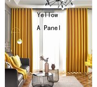 Una Tenda Oscurante Nera In Raso Seta Per Finestra Arredamento Camera Da Letto