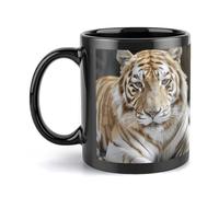 Una tigre color crema tazza di ceramica grande tazza da caffè con manico stile unico per qualsiasi cucina personalizzata divertente tazza da latte ideale per tè cioccolata calda per uomini donne