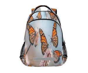 Una tranquilla primavera paesaggio farfalla zaini per bambini scuola zaino studente bookbag per ragazzi ragazze borsa casual, Una tranquilla farfalla paesaggio primaverile, Taglia unica