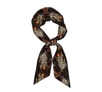Una vecchia mappa Elegante sciarpa di raso per donna Sciarpa alla moda morbida e lucida con stampa all-over Versatile da indossare come fascia per capelli o cravatta per appuntamenti e foto di viag
