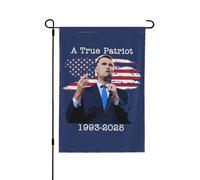 Una vera bandiera da giardino patriota Rip Charlie Kirk, bandiera da giardino originale, 12x18, bandiera decorativa da