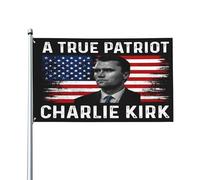 Una vera bandiera patriottica di Charlie Kirk Riposa in pace Charlie 1993 2025 Bandiere 3x5 piedi Cartello striscione