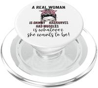 Una vera donna è qualunque cosa lei vuole essere corpo positività PopSockets PopGrip per MagSafe