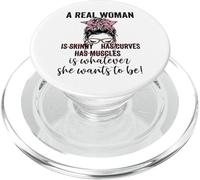Una vera donna è qualunque cosa lei vuole essere corpo positività PopSockets PopGrip per MagSafe