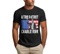Una Vera Maglietta patriottica Charlie Kirk Riposa in Pace Charlie Kirk Maglietta a Maniche Corte