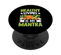 Una vita sana è il mio mantra PopSockets PopGrip Adesivo