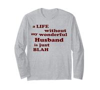 Una Vita Senza Il Mio Meraviglioso Marito è noiosa Amore Maglia a Manica