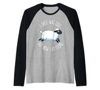 Una Volta Ero Perso, ma Ora Sono ritrovato, Versetto biblico Cristiano Maglia con Maniche Raglan