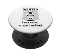 Una volta ero perso, ma ora sono ritrovato, versetto biblico cristiano PopSockets PopGrip Adesivo
