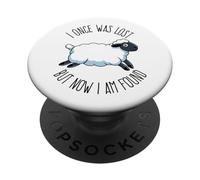 Una volta ero perso, ma ora sono ritrovato, versetto biblico cristiano PopSockets PopGrip Adesivo